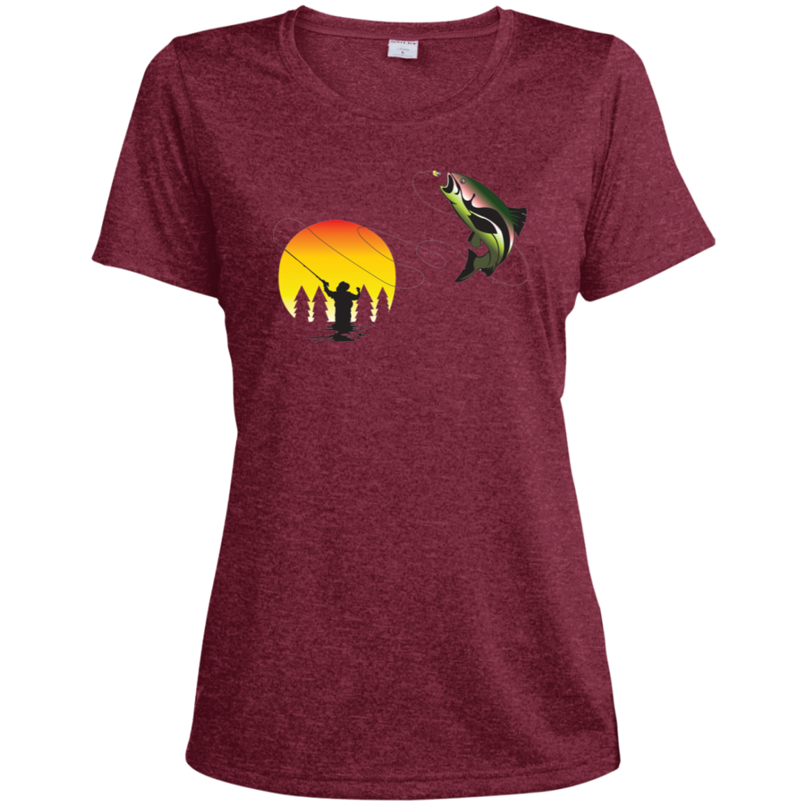 LST360 Sport-Tek Ladies' Heather Dri-Fit Moisture-Wicking T-Shirt