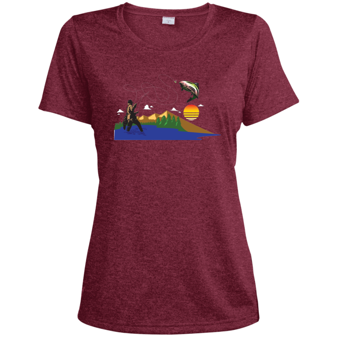 LST360 Sport-Tek Ladies' Heather Dri-Fit Moisture-Wicking T-Shirt