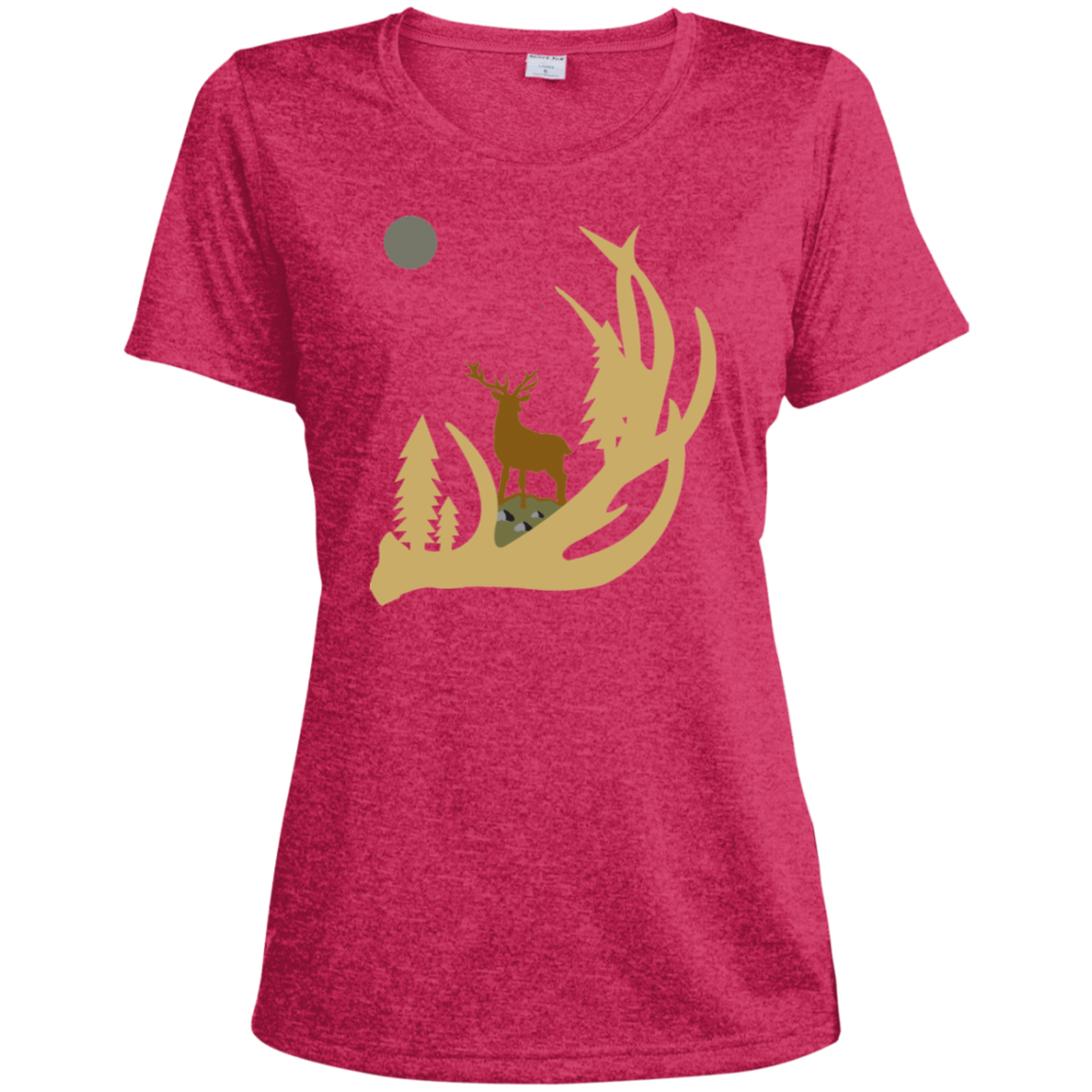 LST360 Sport-Tek Ladies' Heather Dri-Fit Moisture-Wicking T-Shirt