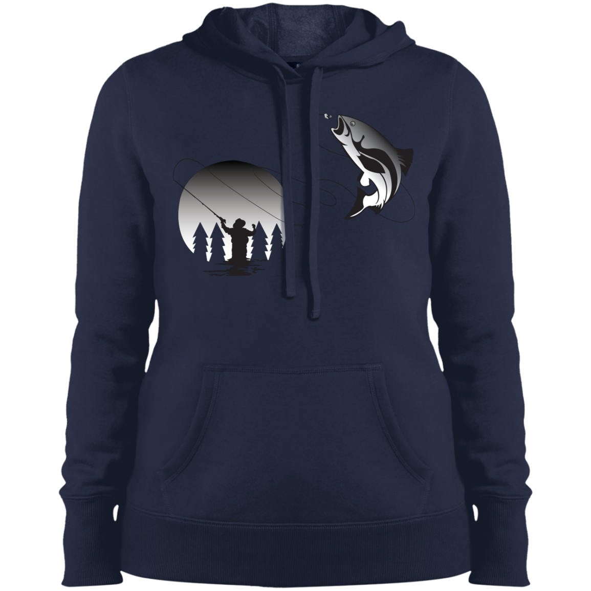 LST254 Sport-Tek Ladies' Pullover Hooded Sweatshirt F1