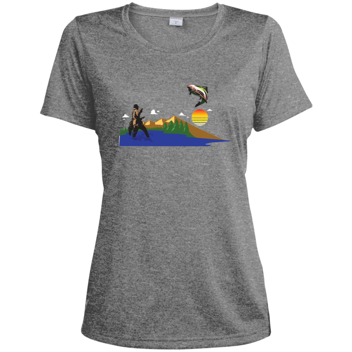 LST360 Sport-Tek Ladies' Heather Dri-Fit Moisture-Wicking T-Shirt