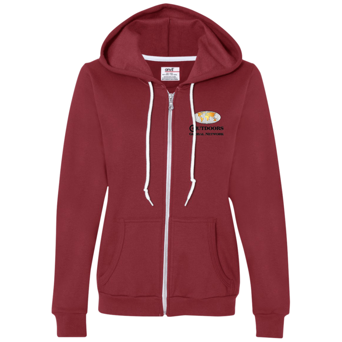 71600L Anvil Ladies Full-Zip Hooded Fleece L2