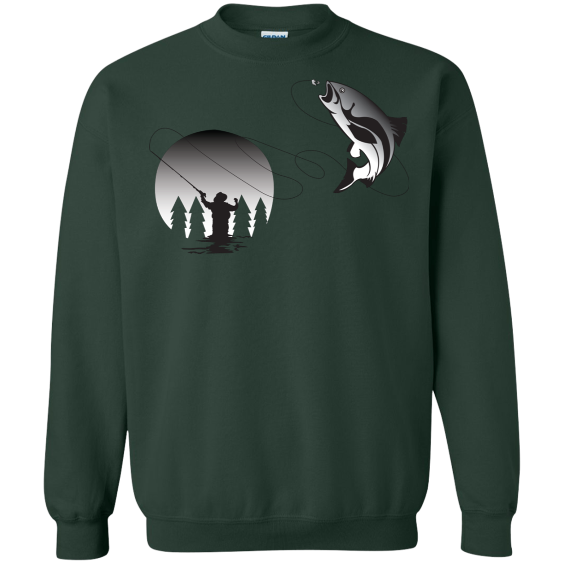 G180 Gildan Crewneck Pullover Sweatshirt  8 oz. F1