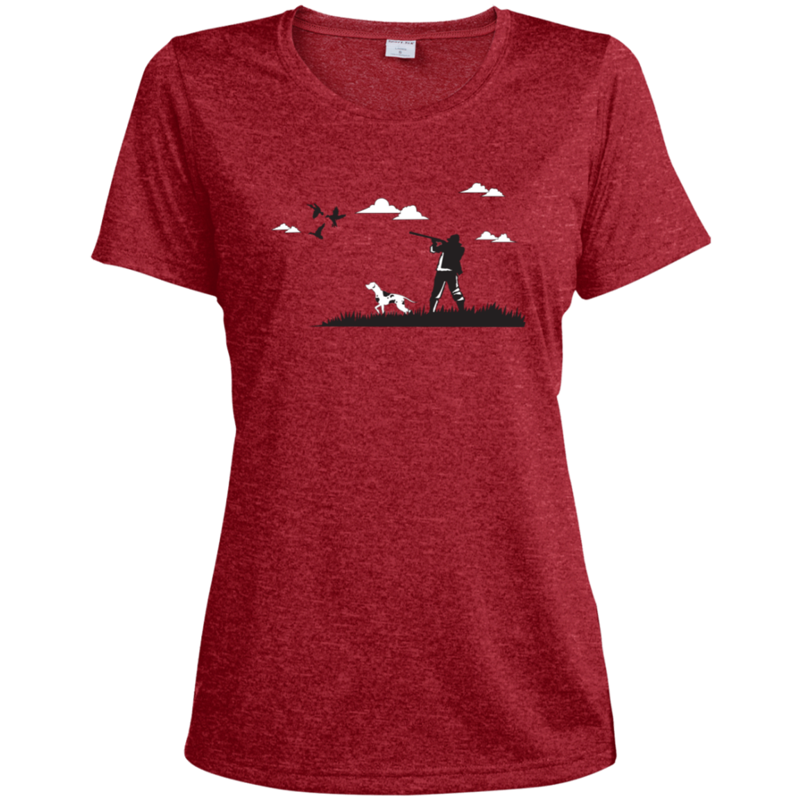 LST360 Sport-Tek Ladies' Heather Dri-Fit Moisture-Wicking T-Shirt H2