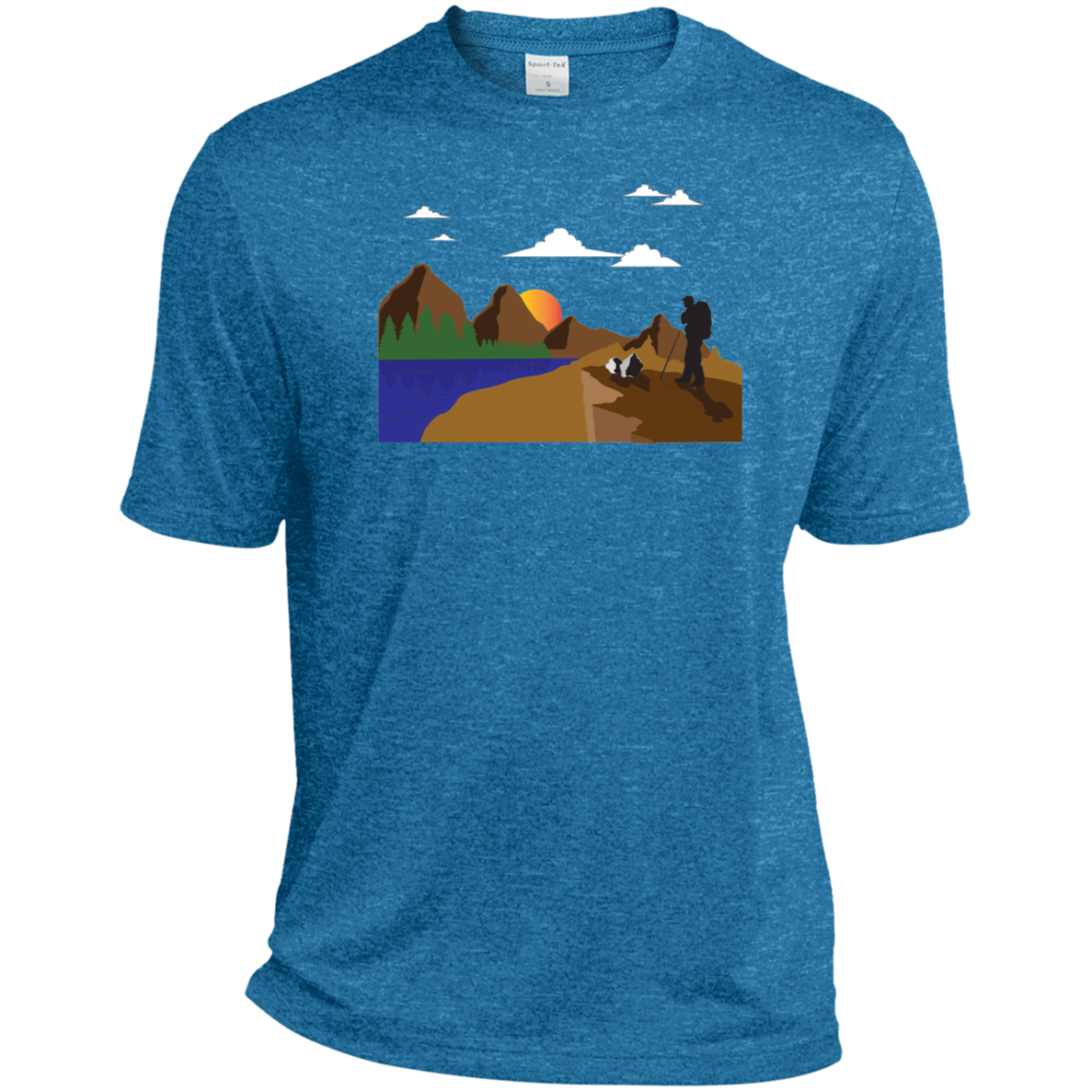 ST360 Sport-Tek Heather Dri-Fit Moisture-Wicking T-Shirt Hiking