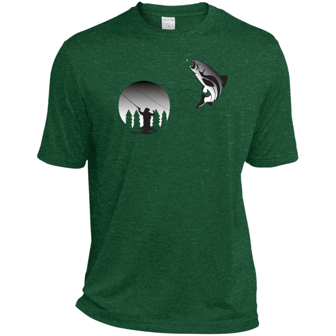 ST360 Sport-Tek Heather Dri-Fit Moisture-Wicking T-Shirt F1