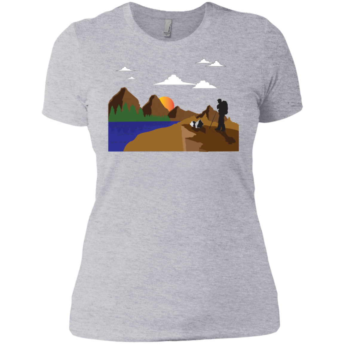 NL3900 Next Level Ladies' Boyfriend T-Shirt Hiking