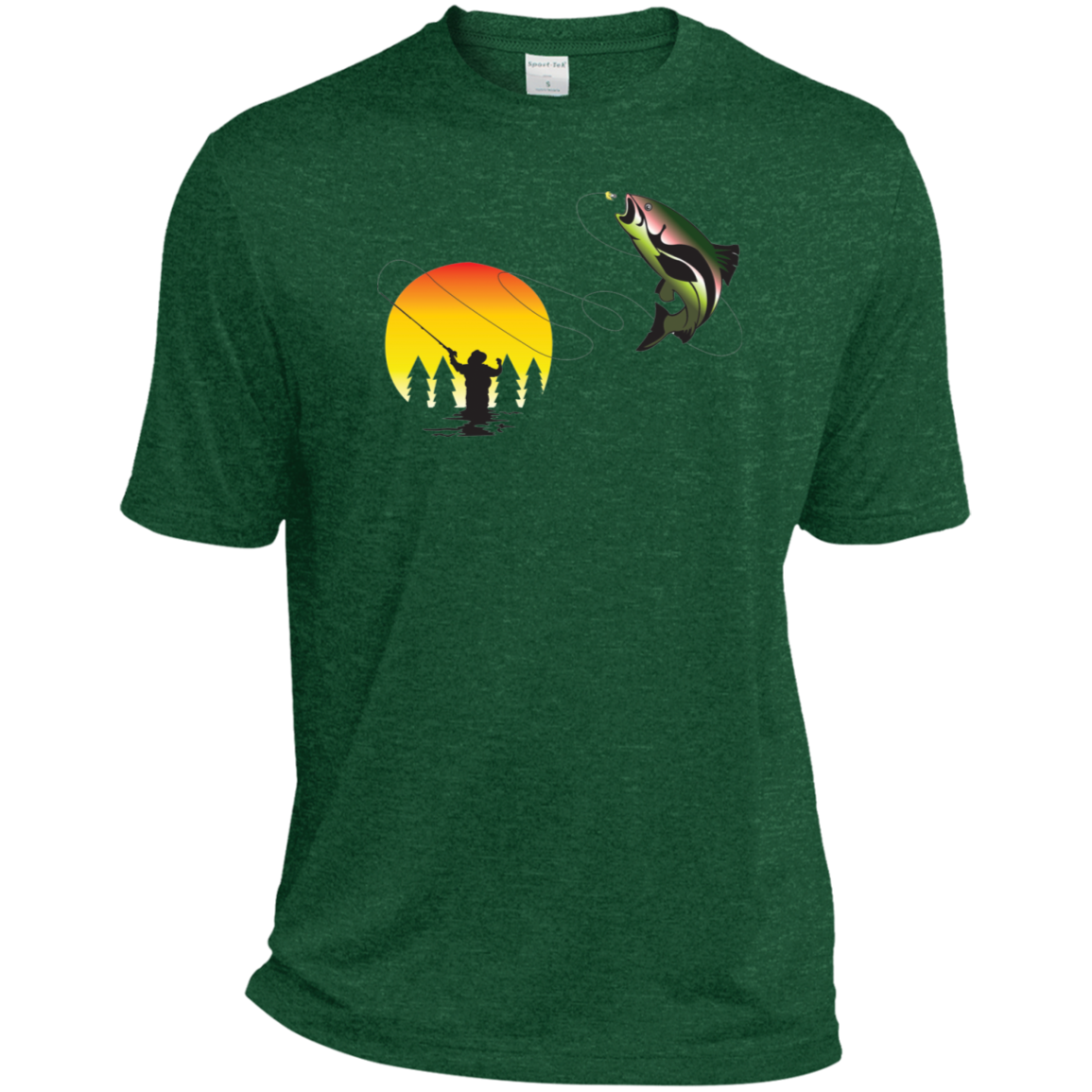 ST360 Sport-Tek Heather Dri-Fit Moisture-Wicking T-Shirt F1