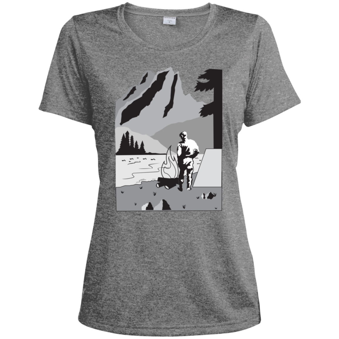 LST360 Sport-Tek Ladies' Heather Dri-Fit Moisture-Wicking T-Shirt C1