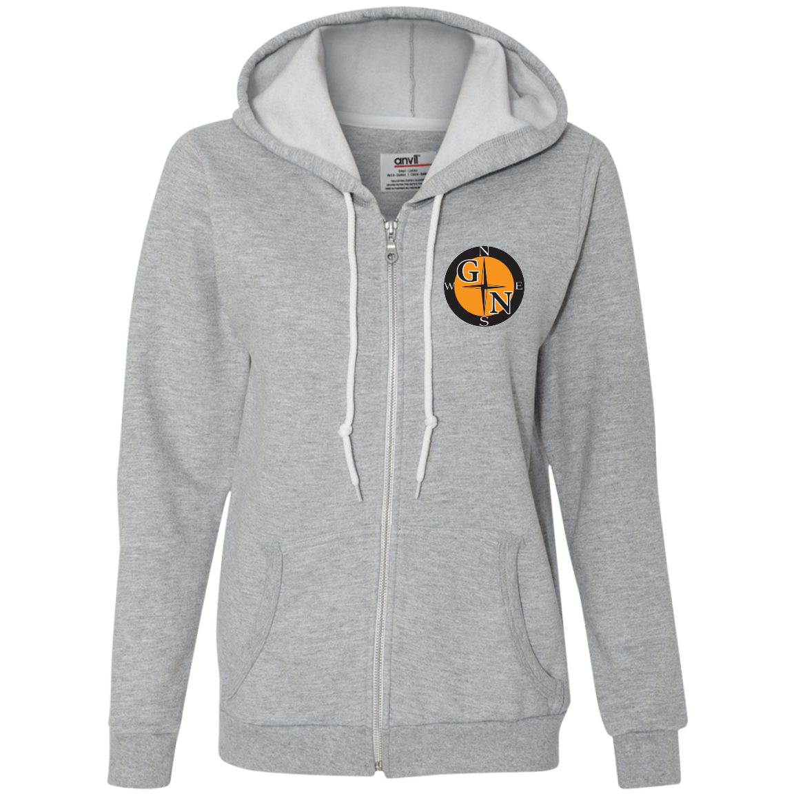 71600L Anvil Ladies Full-Zip Hooded Fleece L3