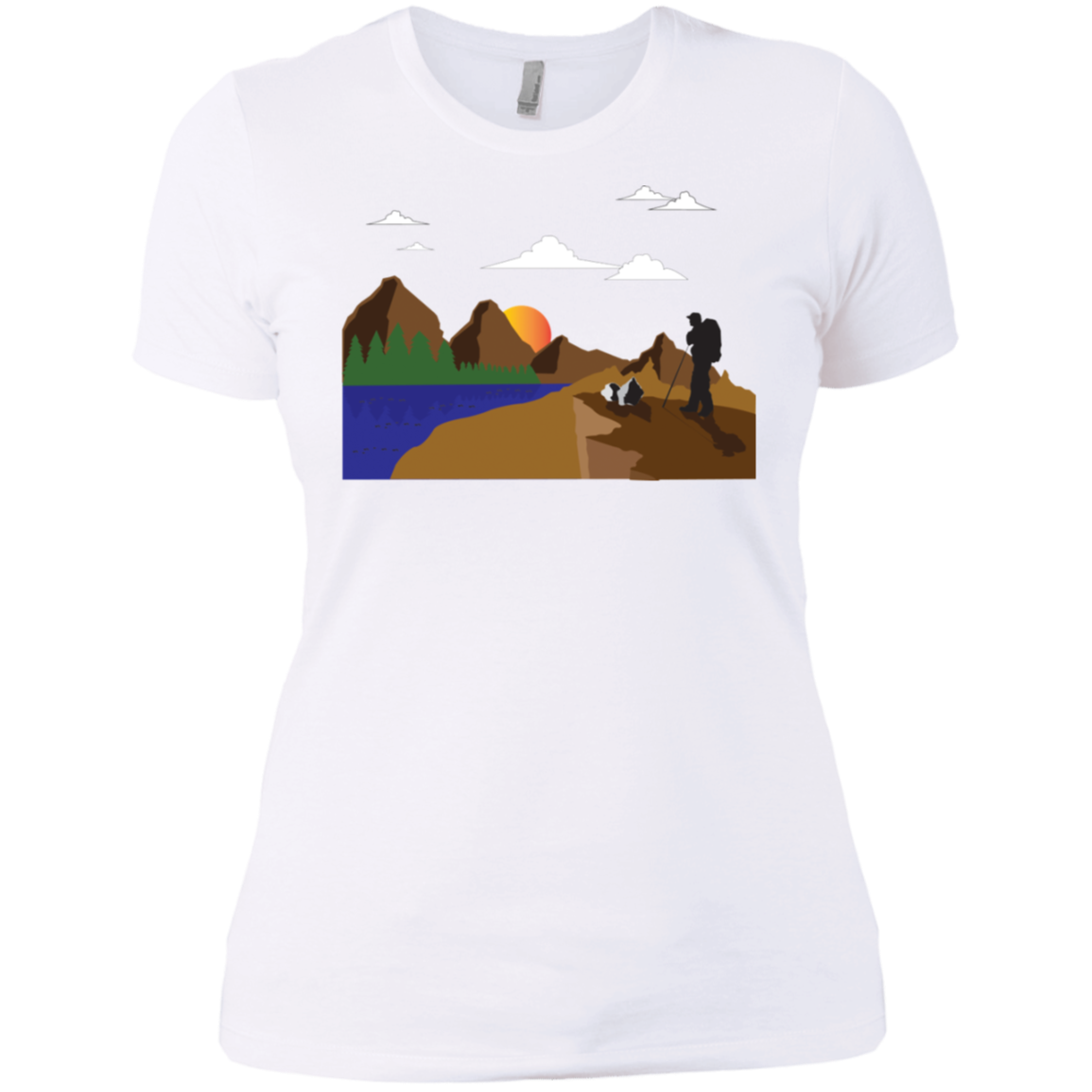NL3900 Next Level Ladies' Boyfriend T-Shirt Hiking