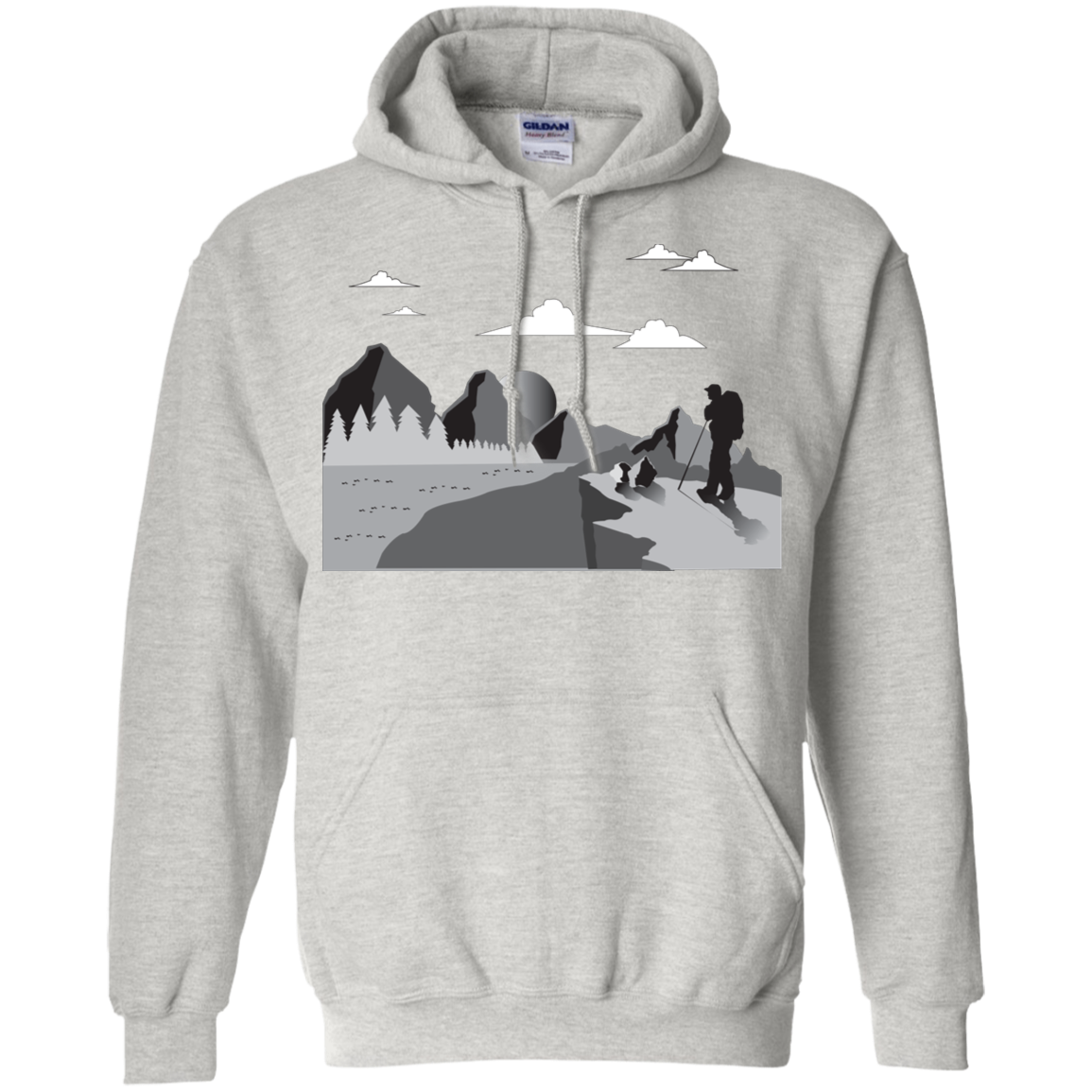G185 Gildan Pullover Hoodie 8 oz. Hiking