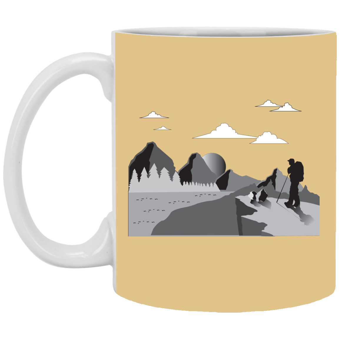 XP8434 11 oz. White Mug Hiking