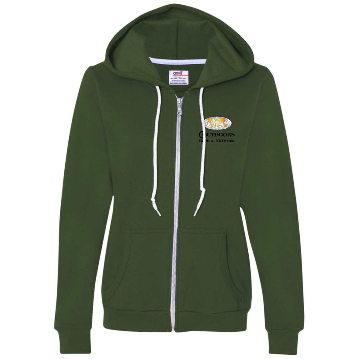 71600L Anvil Ladies Full-Zip Hooded Fleece L2