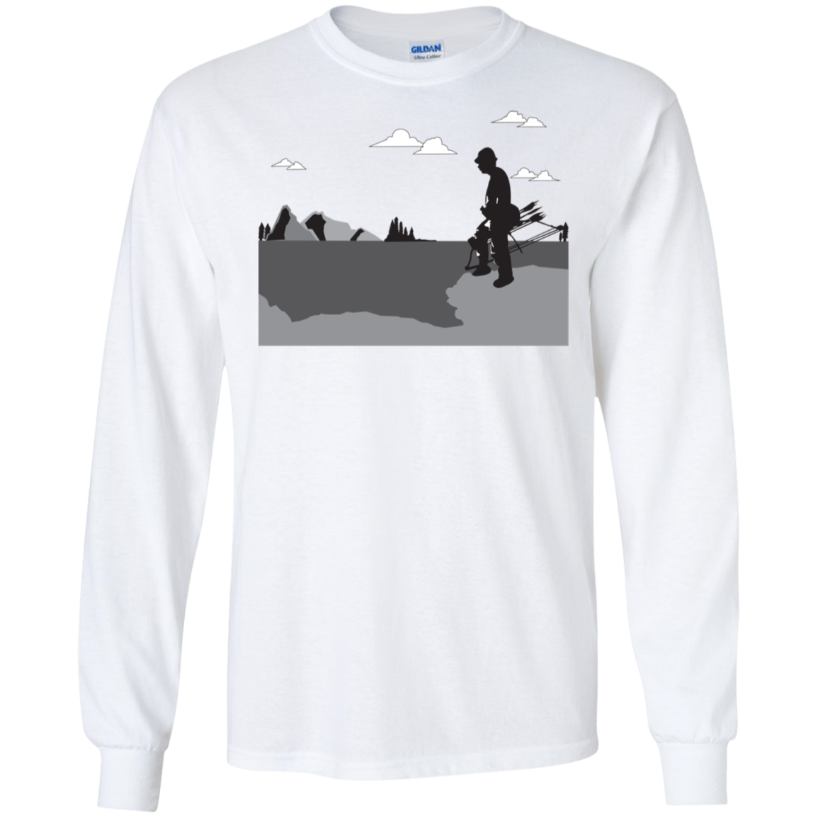 G240 Gildan LS Ultra Cotton T-Shirt A2