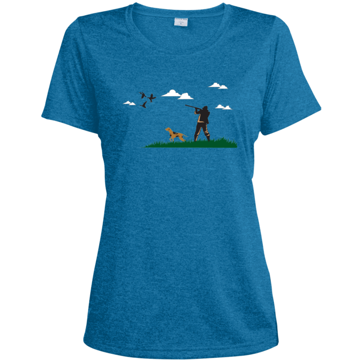 LST360 Sport-Tek Ladies' Heather Dri-Fit Moisture-Wicking T-Shirt