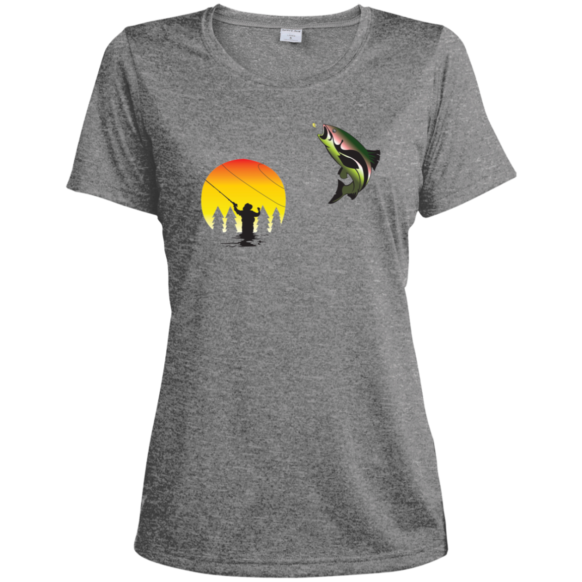 LST360 Sport-Tek Ladies' Heather Dri-Fit Moisture-Wicking T-Shirt