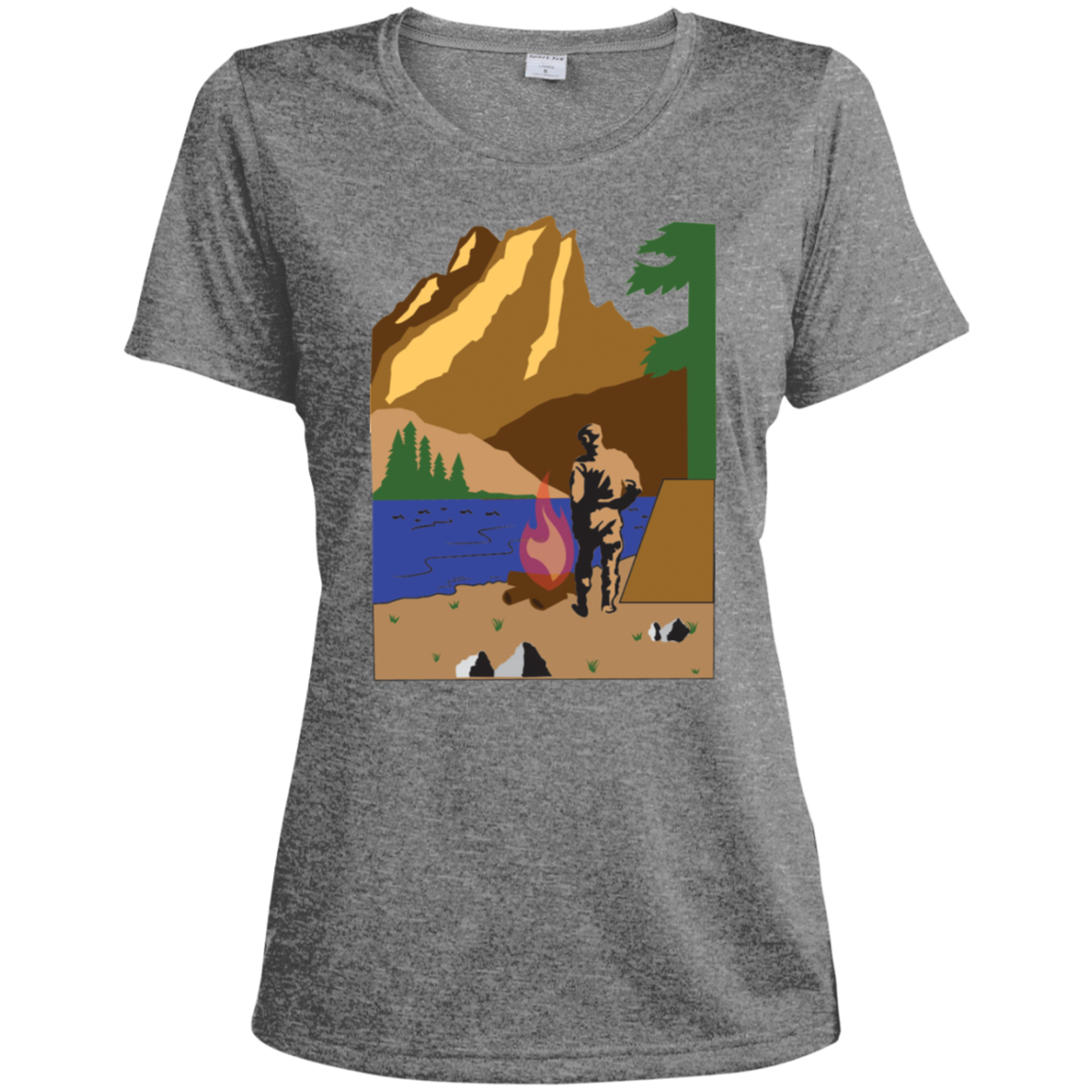 LST360 Sport-Tek Ladies' Heather Dri-Fit Moisture-Wicking T-Shirt