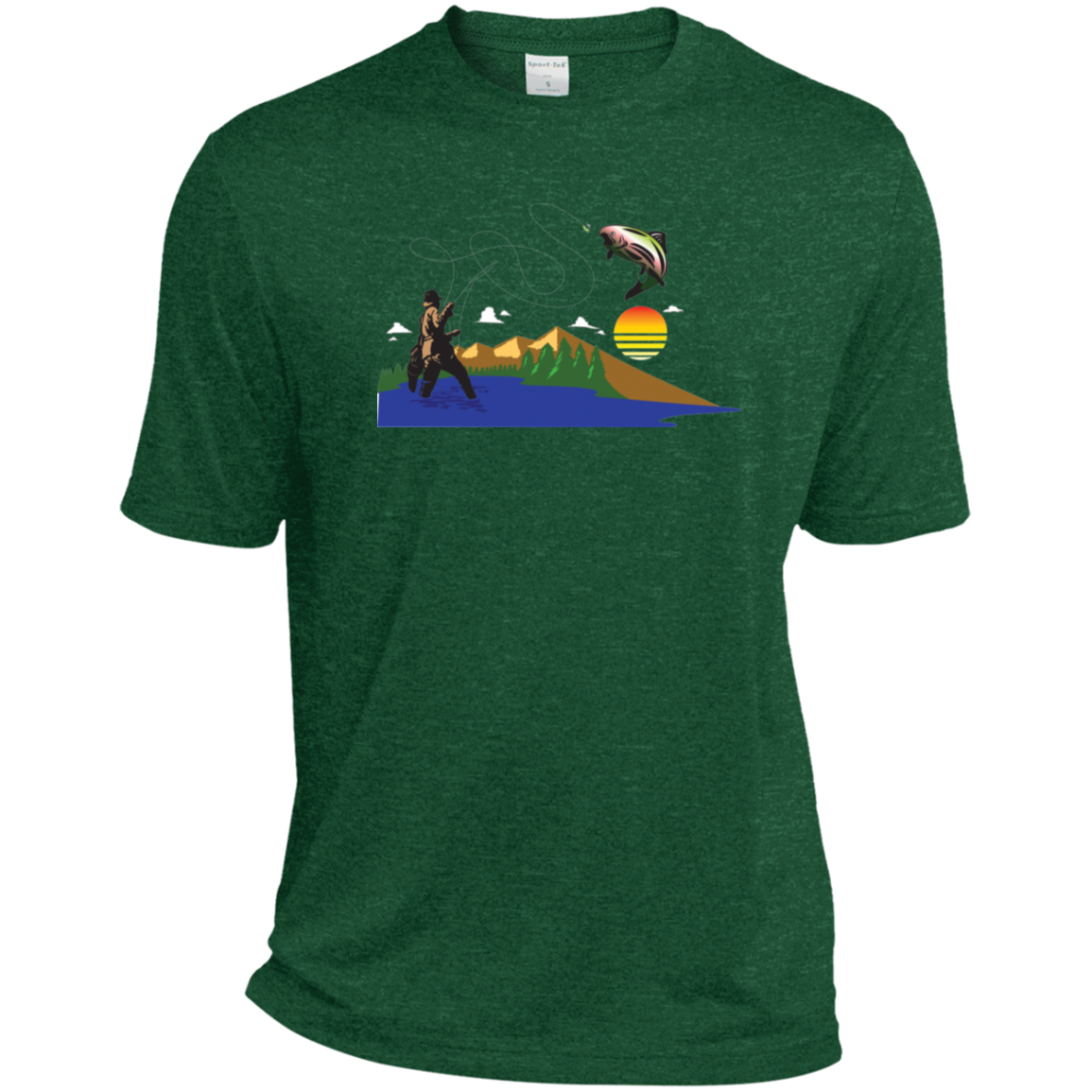 ST360 Sport-Tek Heather Dri-Fit Moisture-Wicking T-Shirt F2