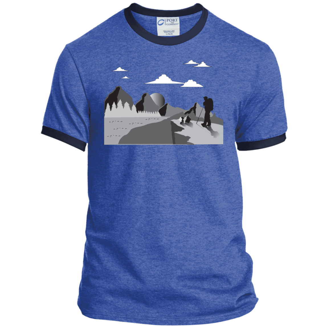 PC54R Port & Co. Ringer Tee Hiking