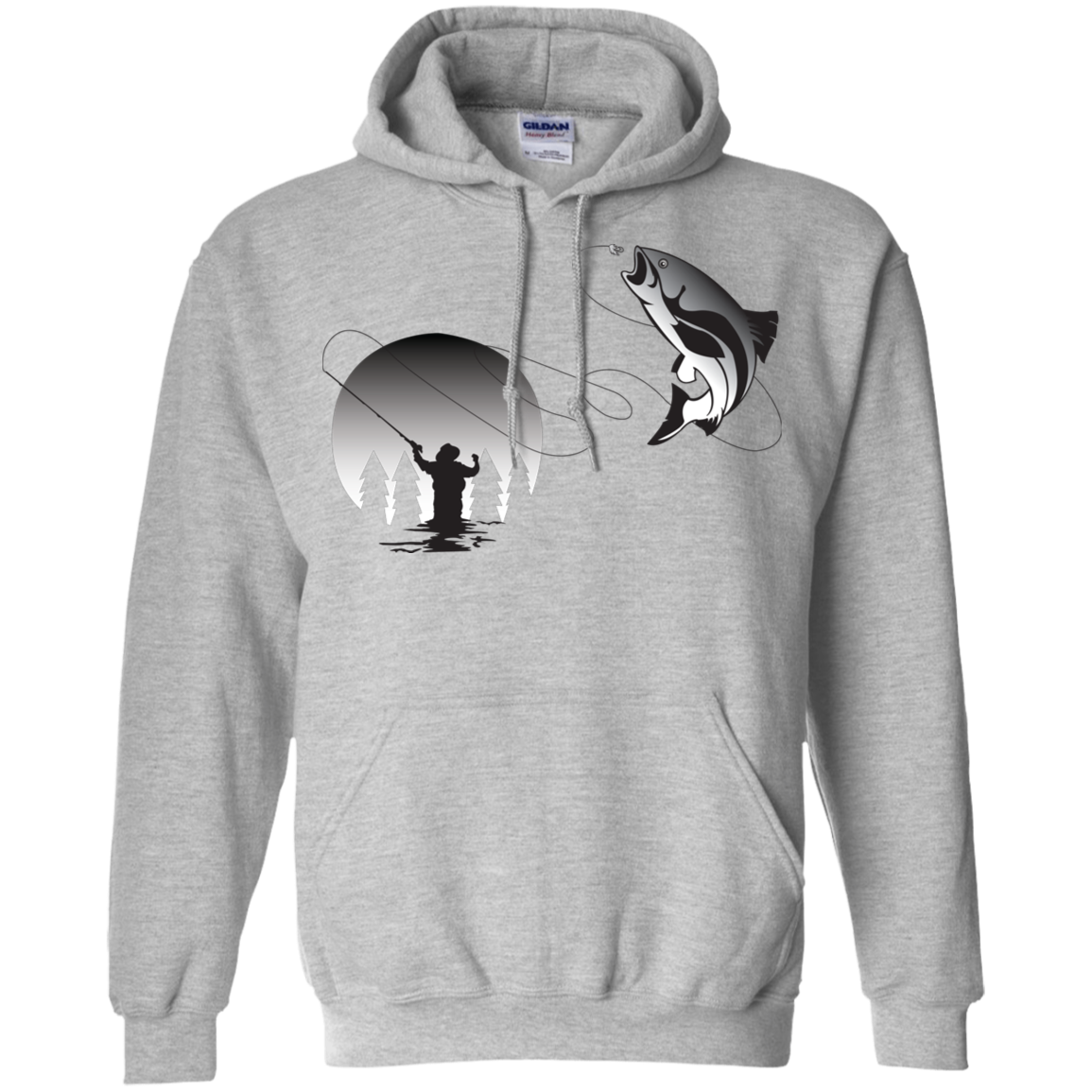 G185 Gildan Pullover Hoodie 8 oz. F1