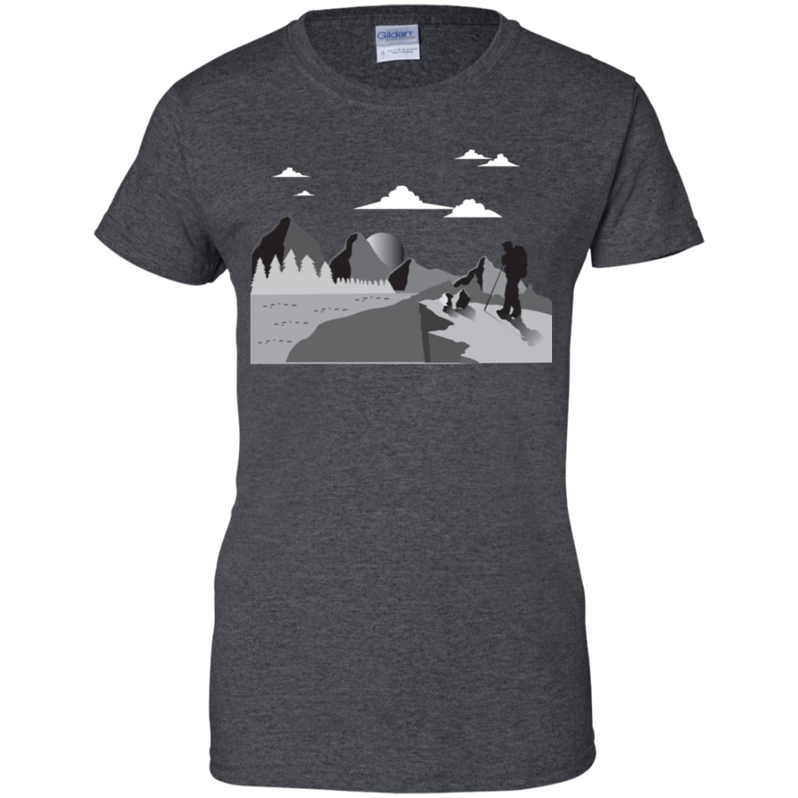 G200L Gildan Ladies' 100% Cotton T-Shirt Hiking