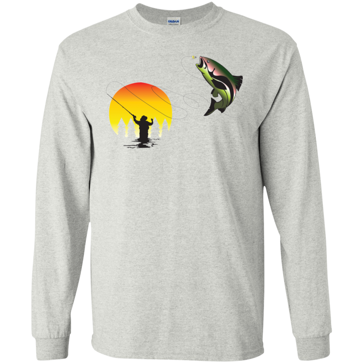 G240 Gildan LS Ultra Cotton T-Shirt F1