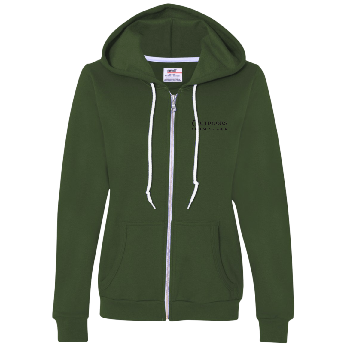 71600L Anvil Ladies Full-Zip Hooded Fleece L1