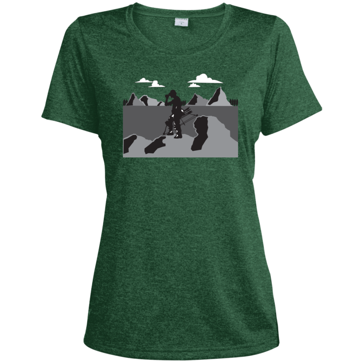 LST360 Sport-Tek Ladies' Heather Dri-Fit Moisture-Wicking T-Shirt A1