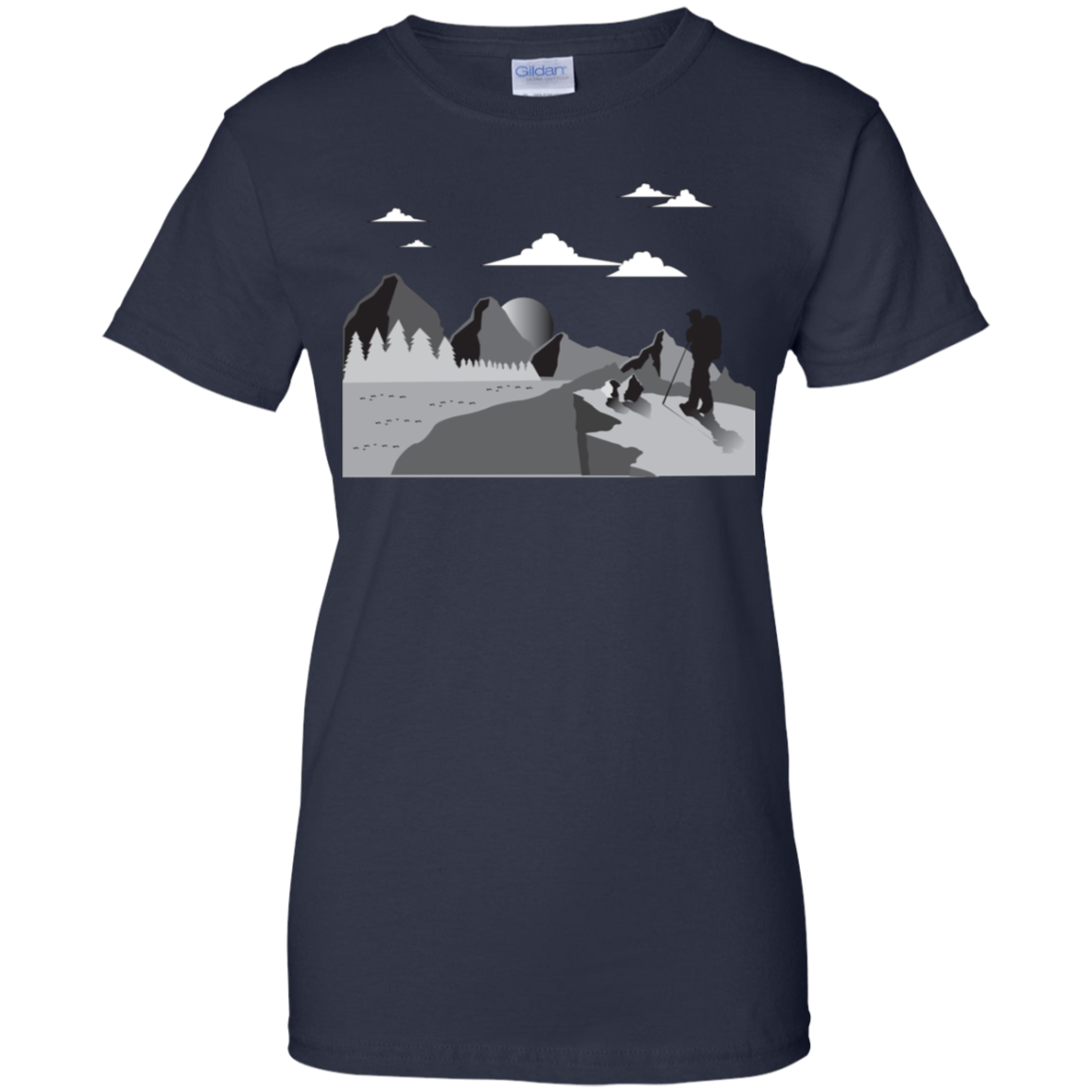 G200L Gildan Ladies' 100% Cotton T-Shirt Hiking