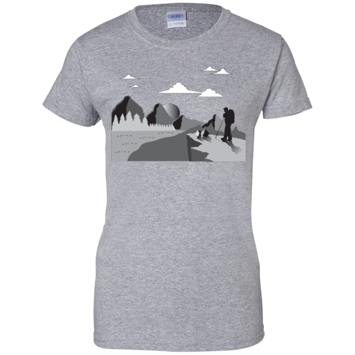 G200L Gildan Ladies' 100% Cotton T-Shirt Hiking