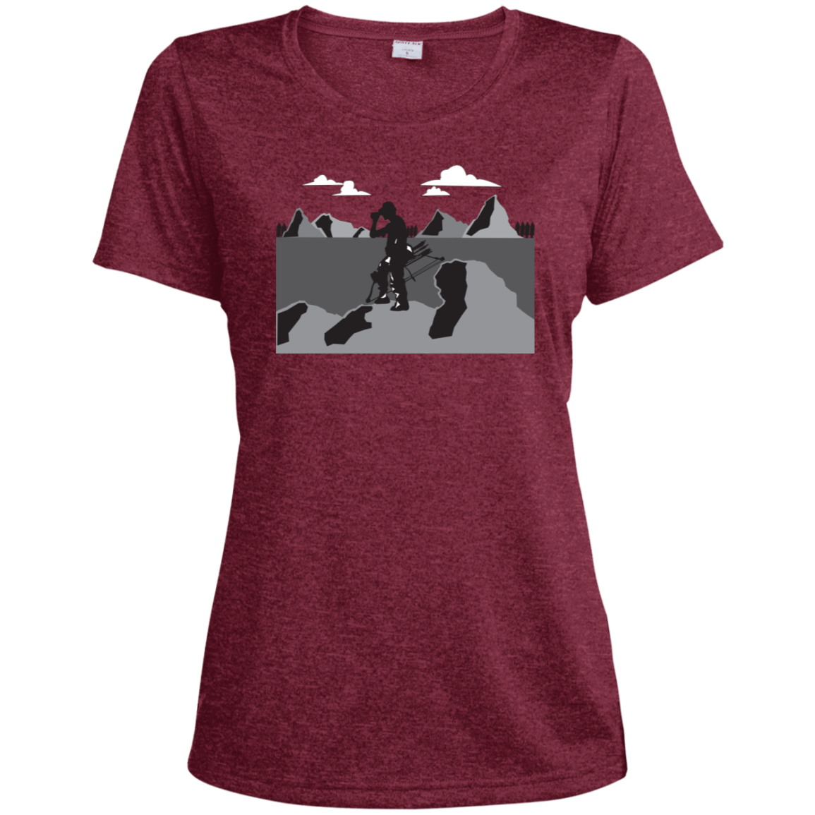 LST360 Sport-Tek Ladies' Heather Dri-Fit Moisture-Wicking T-Shirt A1