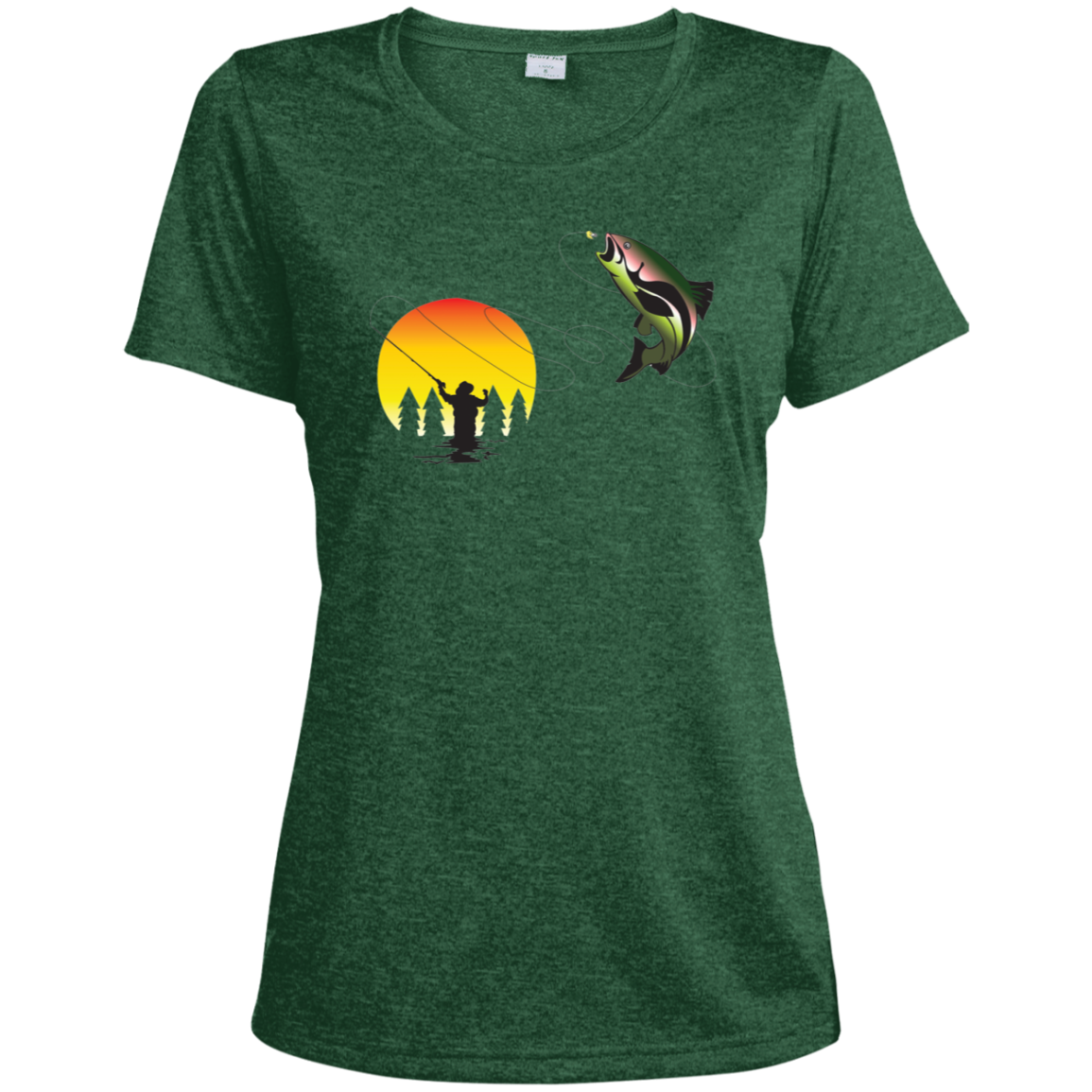 LST360 Sport-Tek Ladies' Heather Dri-Fit Moisture-Wicking T-Shirt