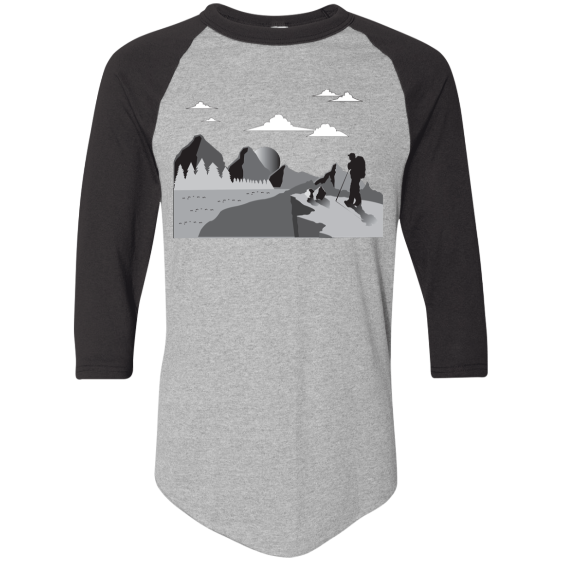 420 Augusta Colorblock Raglan Jersey Hiking