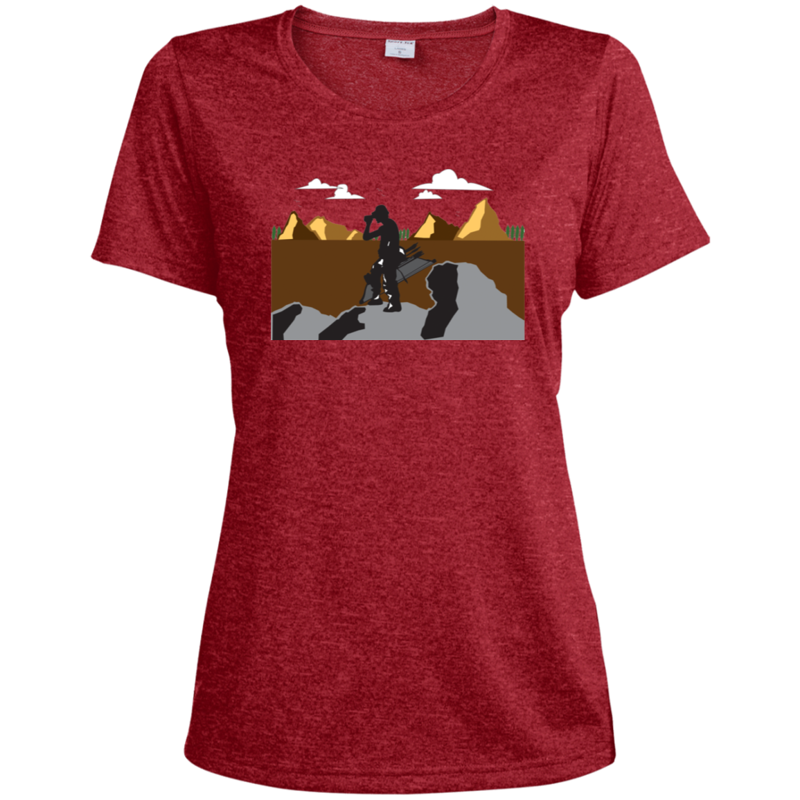 LST360 Sport-Tek Ladies' Heather Dri-Fit Moisture-Wicking T-Shirt A1