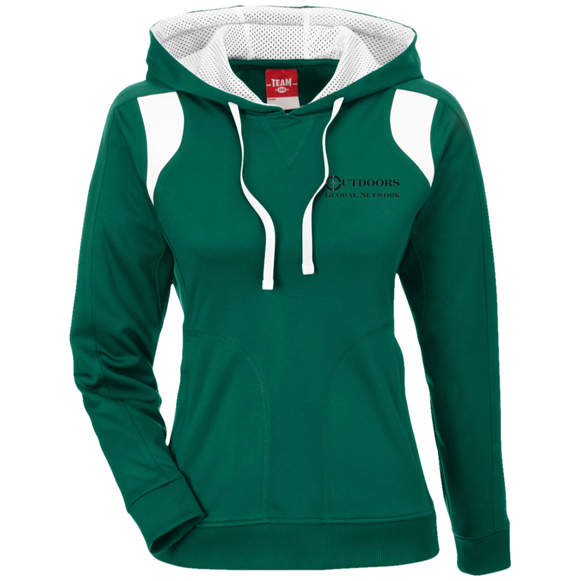 TT30W Team 365 Ladies' Colorblock Poly Hoodie L1