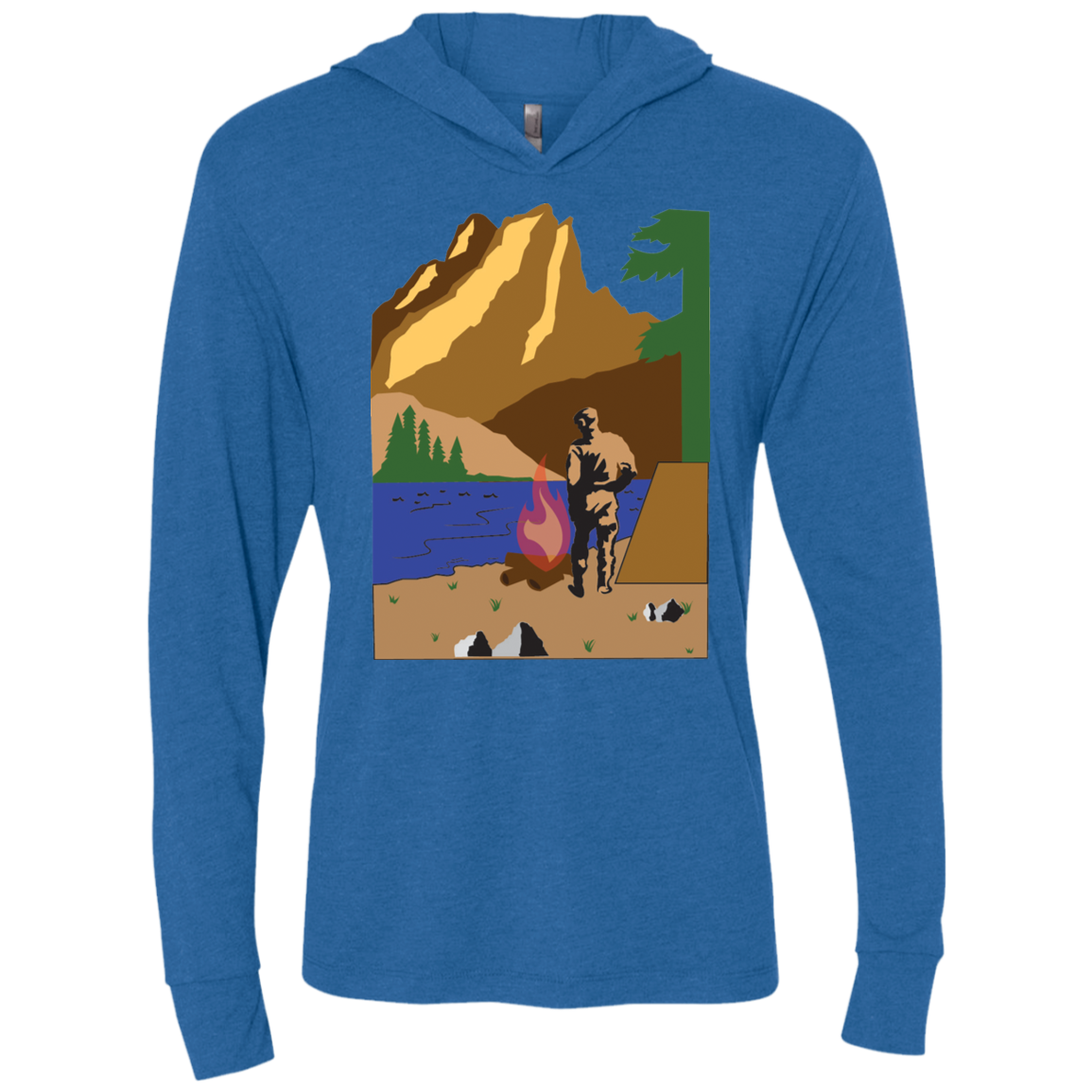 NL6021 Next Level Unisex Triblend LS Hooded T-Shirt C1