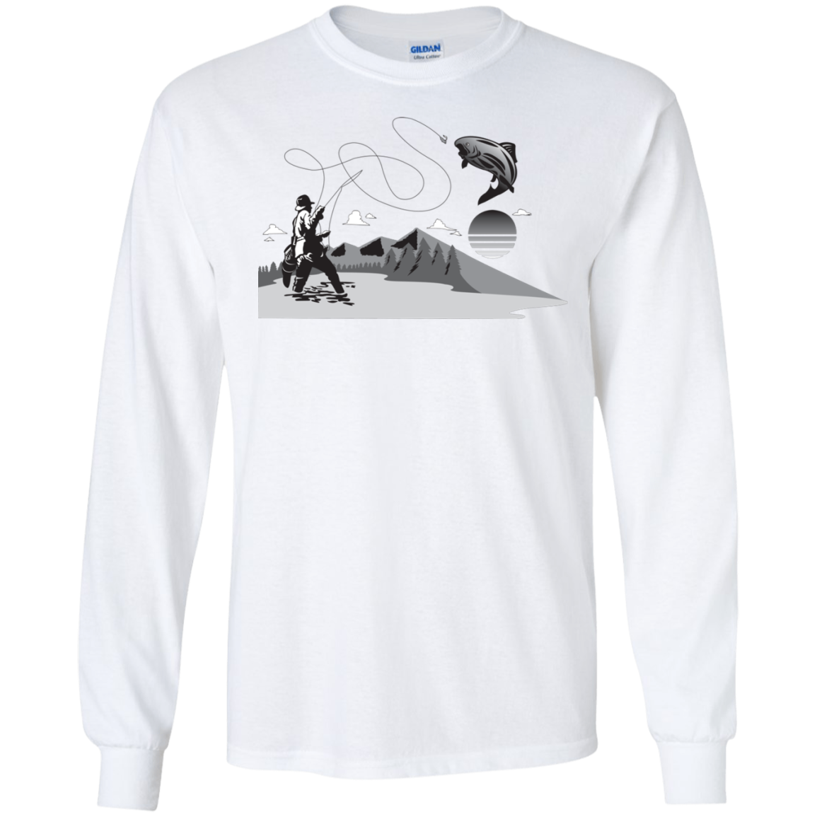 G240 Gildan LS Ultra Cotton T-Shirt F2