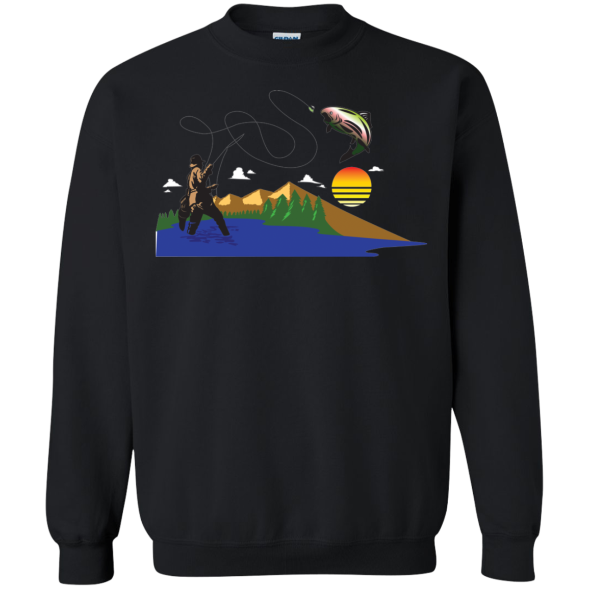 G180 Gildan Crewneck Pullover Sweatshirt  8 oz. F2