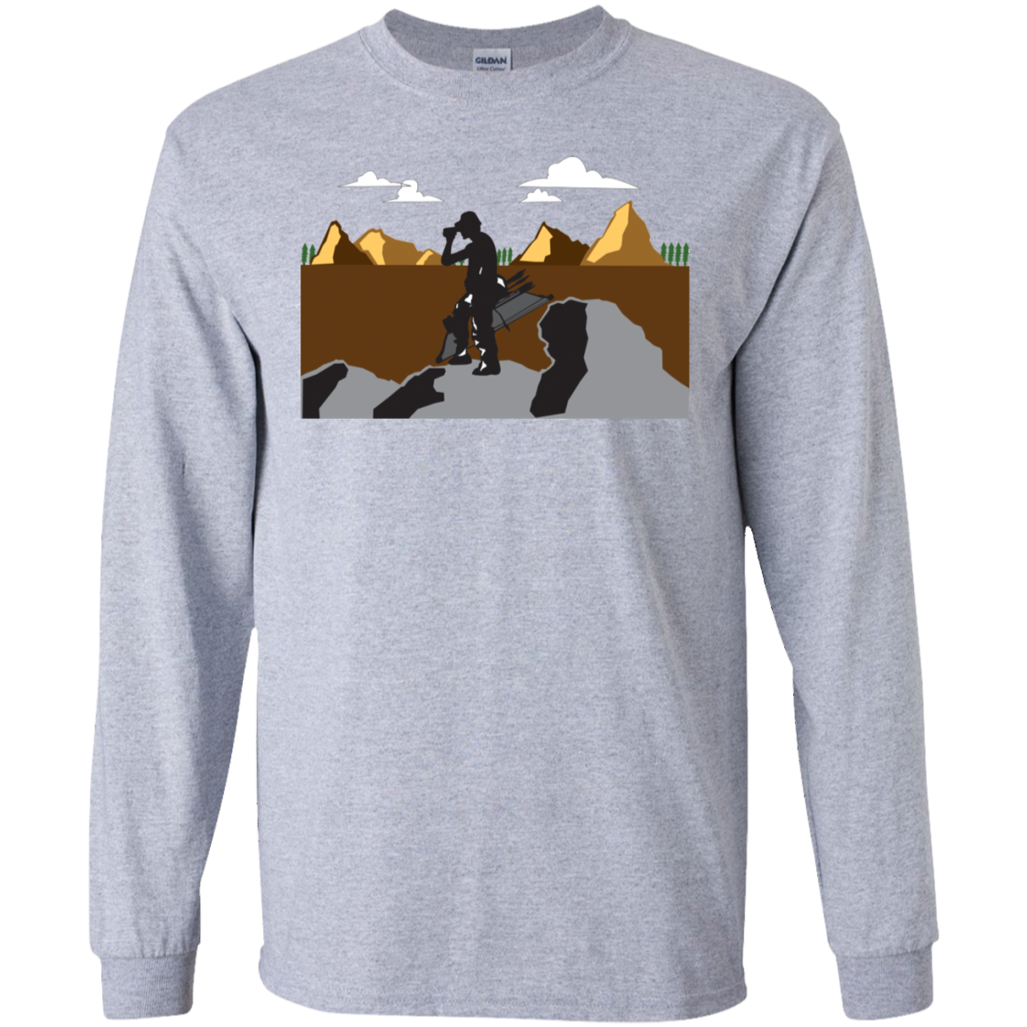 G240 Gildan LS Ultra Cotton T-Shirt A1