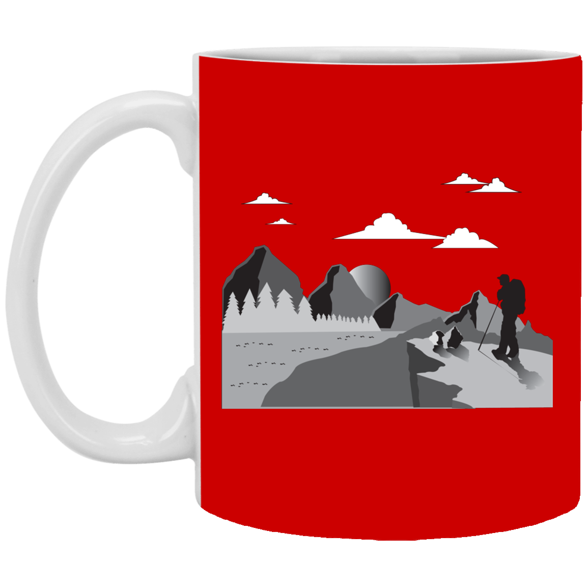 XP8434 11 oz. White Mug Hiking