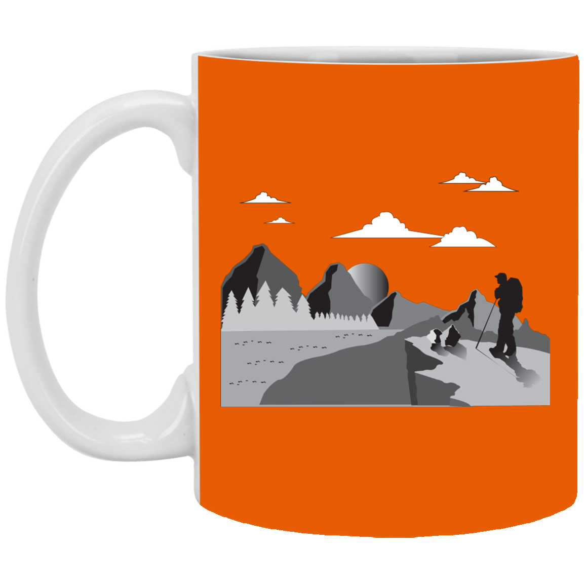 XP8434 11 oz. White Mug Hiking