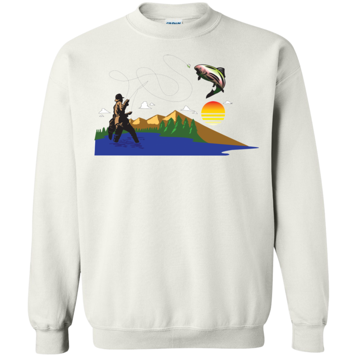 G180 Gildan Crewneck Pullover Sweatshirt  8 oz. F2