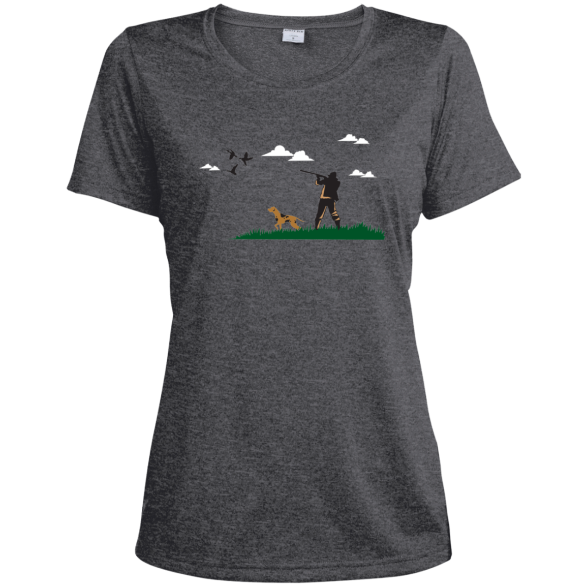 LST360 Sport-Tek Ladies' Heather Dri-Fit Moisture-Wicking T-Shirt