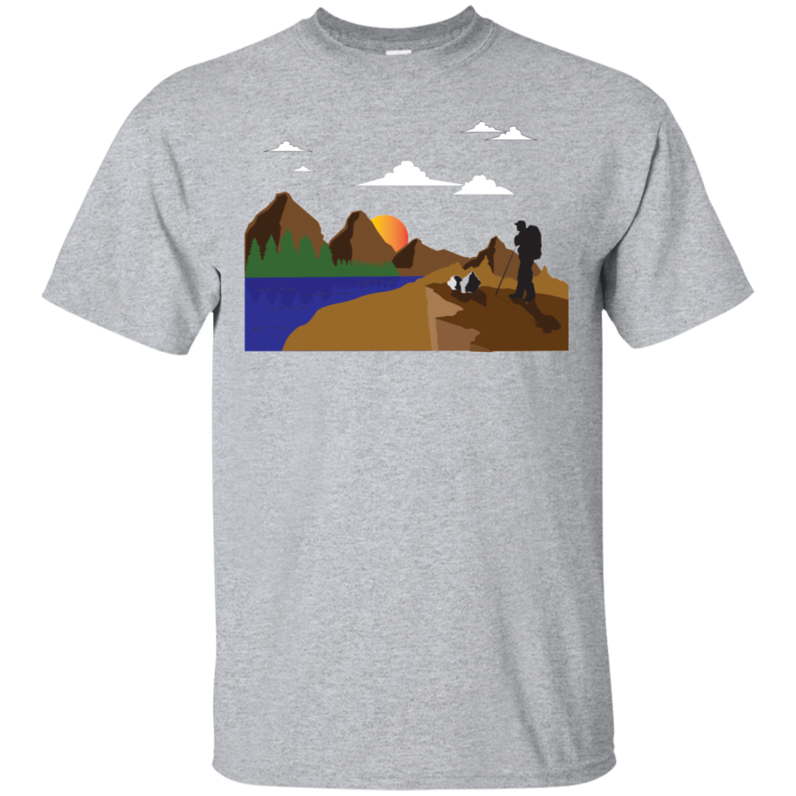 G200 Gildan Ultra Cotton T-Shirt Hiking