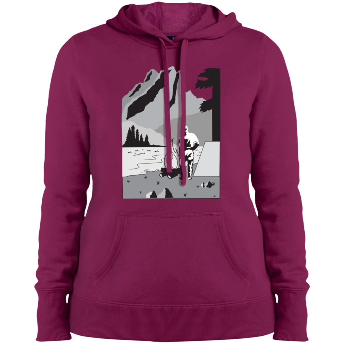 LST254 Sport-Tek Ladies' Pullover Hooded Sweatshirt C1