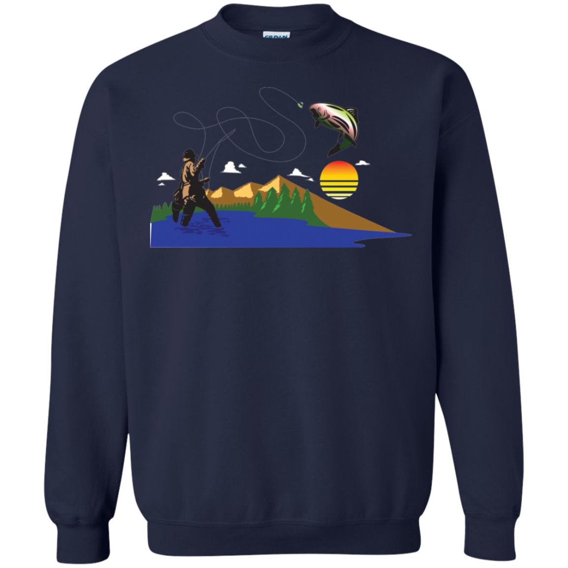 G180 Gildan Crewneck Pullover Sweatshirt  8 oz. F2