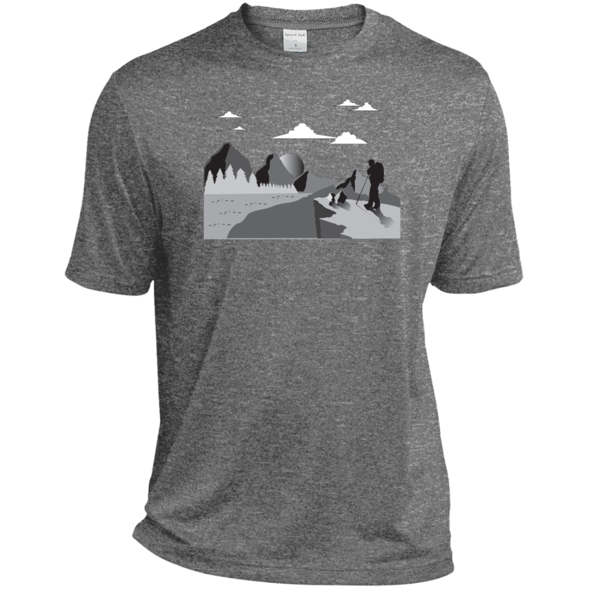 ST360 Sport-Tek Heather Dri-Fit Moisture-Wicking T-Shirt Hiking