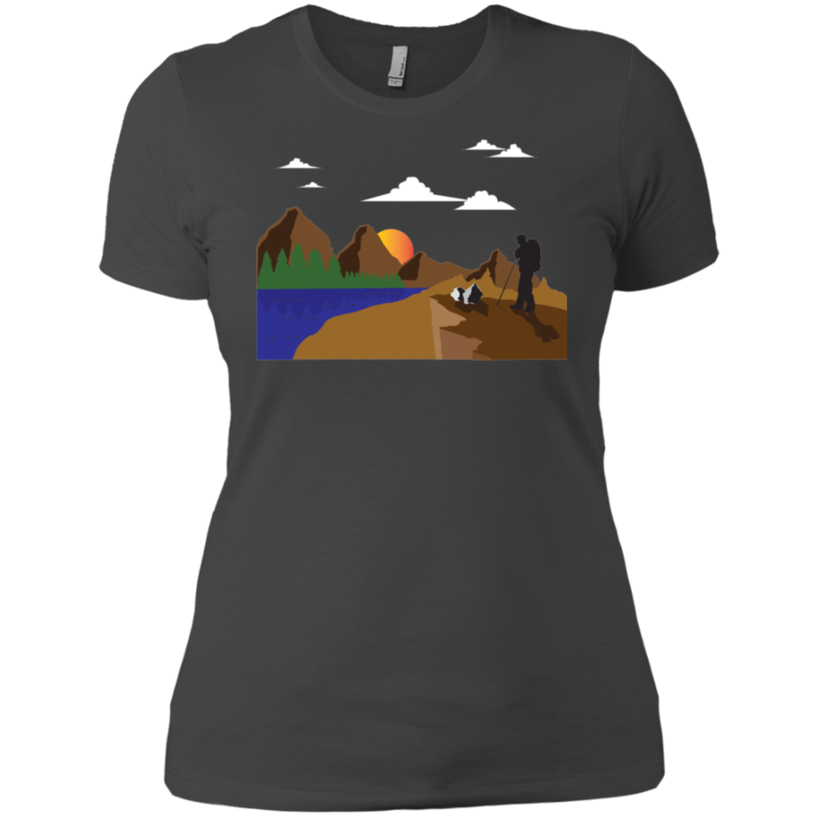 NL3900 Next Level Ladies' Boyfriend T-Shirt Hiking