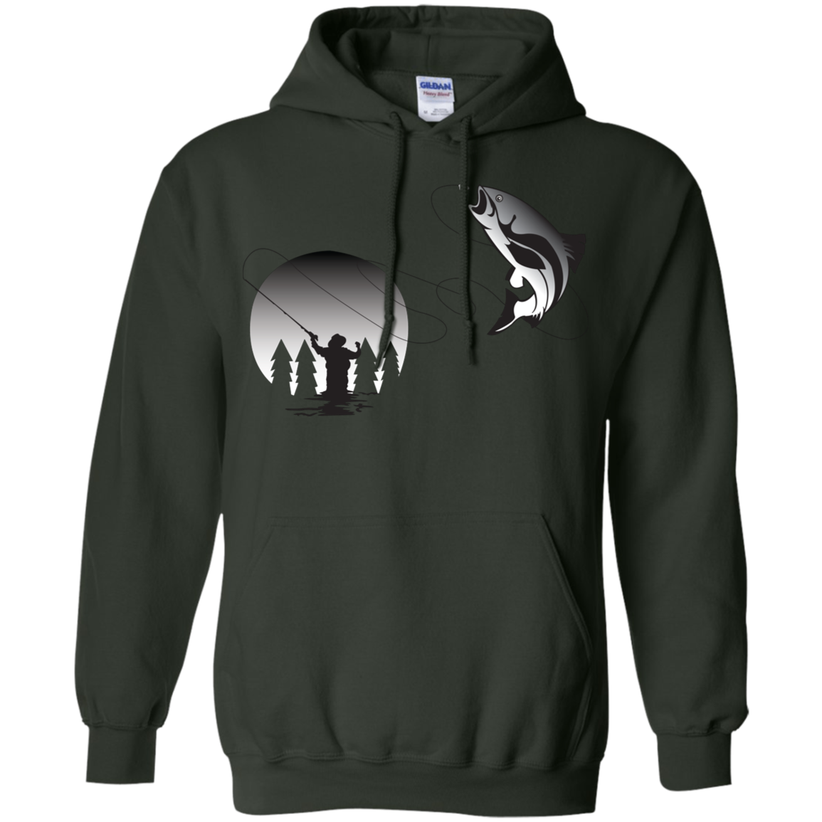 G185 Gildan Pullover Hoodie 8 oz. F1